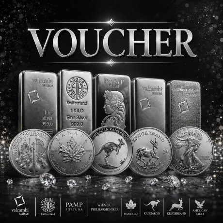 Bon cadeau offrant une réduction de 3 % sur l'achat d'argent d'investissement