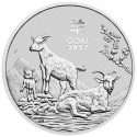 Lunar Goat (2027) - 1 once - pièce d'investissement en argent