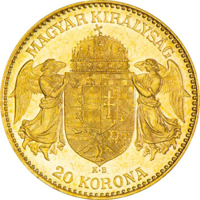 Hongrie 20 Corona - pièce d'investissement en or