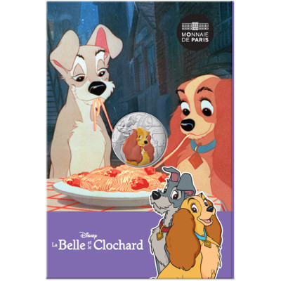 La Belle et le Clochard - (2025) - pièce de collection en argent colorée
