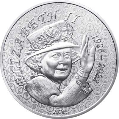 La reine Élisabeth II (2026) - pièce de collection en argent