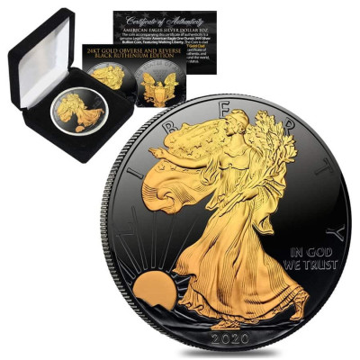 Gilded Silver Eagle (2020) - 1 once - pièce de collection en argent